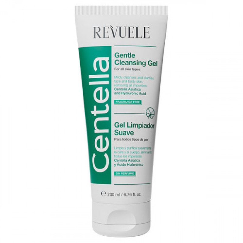 Ніжний гель для обличчя з центелою Revuele Centella Gentle Cleansing Gel 200 мл Ніжний гель для обличчя з центелою Revuele Centella Gentle Cleansing Gel 200 мл