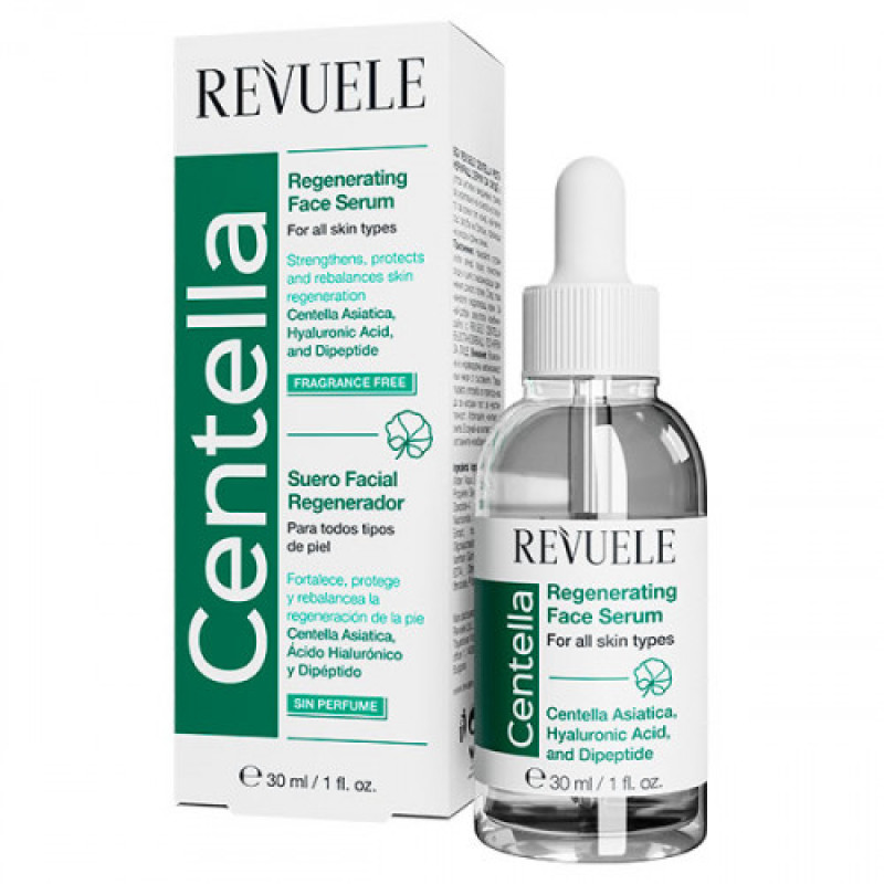 Відновлююча сироватка для обличчя Revuele Centella Regenerating Face Serum 30 мл Відновлююча сироватка для обличчя Revuele Centella Regenerating Face Serum 30 мл
