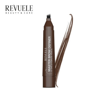 Маркер для брів з ефектом мікроблейдінгу коричневий Revuele Master Brow Defender 2,2 мл