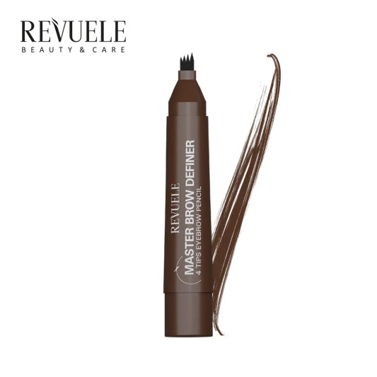 Маркер для брів з ефектом мікроблейдінгу коричневий Revuele Master Brow Defender 2,2 мл