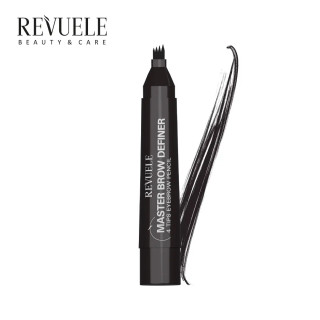 Маркер для брів з ефектом мікроблейдінгу Темно-коричневий Revuele Master Brow Defender 2,2 мл