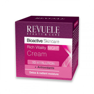 Насыщенный ночной крем для лица Revuele Bioactive Skincare 3D Hyaluron Rich Vitality Night Cream 50 мл