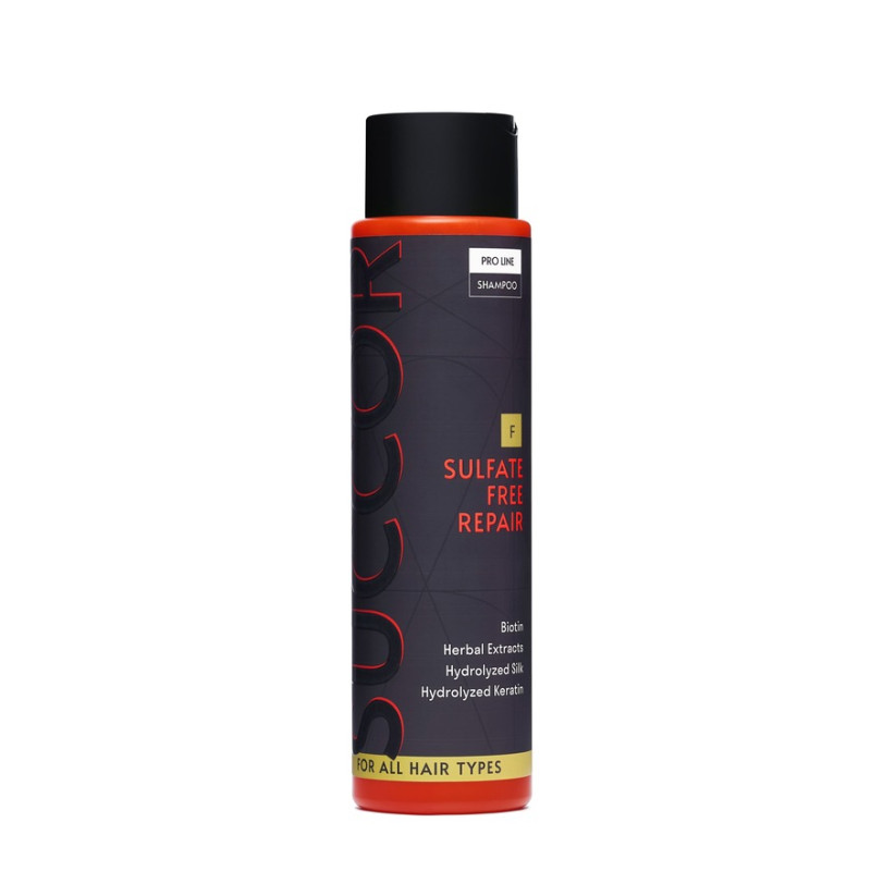 Безсульфатний відновлюючий шампунь для всіх типів волосся Succor Sulfate Free Repair Shampoo 400 мл Безсульфатний відновлюючий шампунь для всіх типів волосся Succor Sulfate Free Repair Shampoo 400 мл