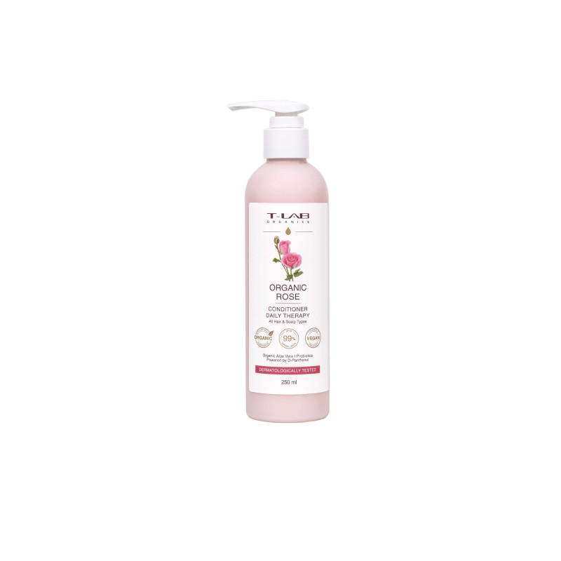 Кондиціонер для щоденного догляду за будь-яким типом волосся T-Lab Professional Organics Rose Daily Therapy Conditioner 250 мл Кондиціонер для щоденного догляду за будь-яким типом волосся T-Lab Professional Organics Rose Daily Therapy Conditioner 250 мл