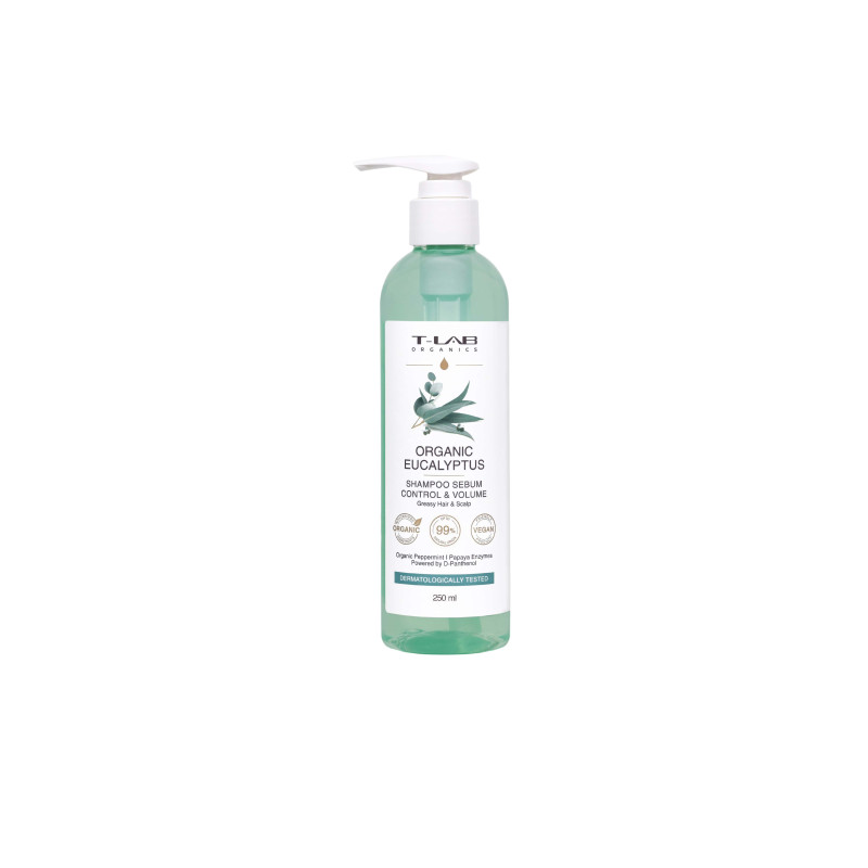 Шампунь для жирного волосся T-Lab Professional Organics Eucalyptus Shampoo 250 мл Шампунь для жирного волосся T-Lab Professional Organics Eucalyptus Shampoo 250 мл