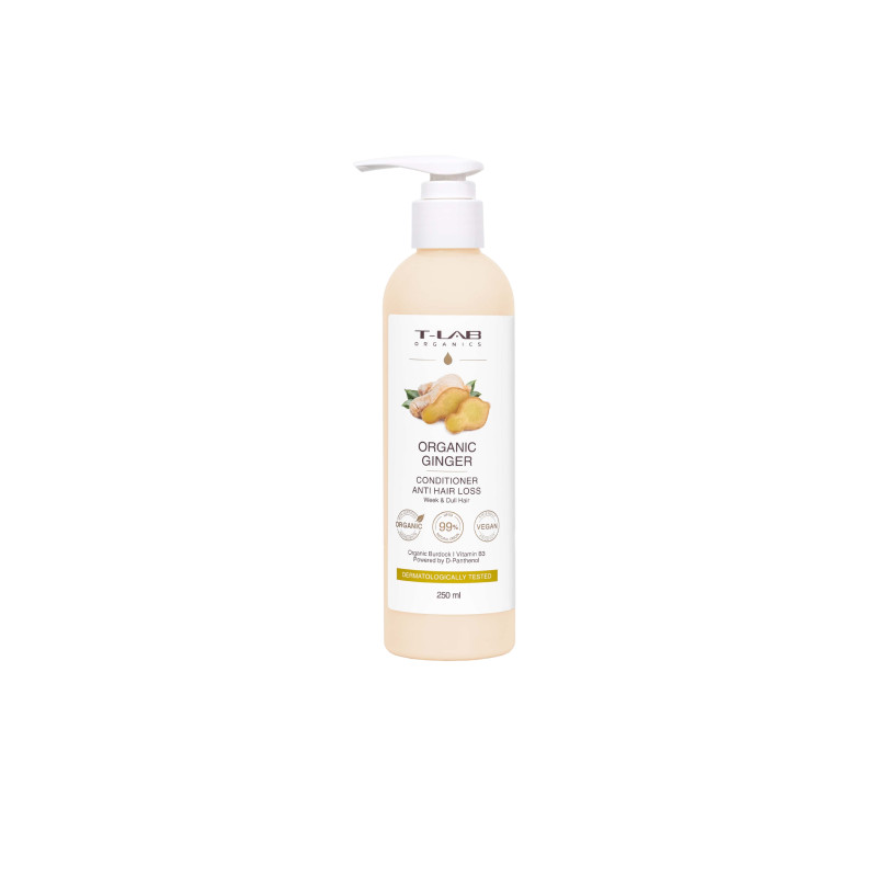 Кондиціонер для ослабленого та тьмяного волосся T-LAB Professional Organics Ginger Anti-Hair Loss Conditioner 250 мл Кондиціонер для ослабленого та тьмяного волосся T-LAB Professional Organics Ginger Anti-Hair Loss Conditioner 250 мл