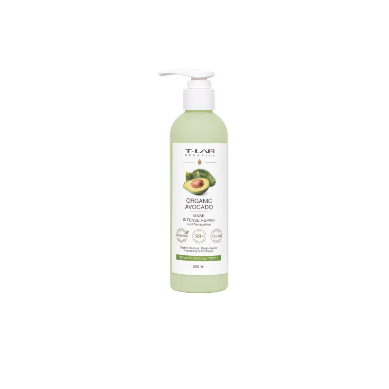 Маска для сухого та пошкодженого волосся T-Lab Professional Organics Avocado Mask 250 мл Маска для сухого та пошкодженого волосся T-Lab Professional Organics Avocado Mask 250 мл