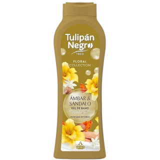 Гель для душу Бурштин та сандал Tulipan Negro Floral 650 мл