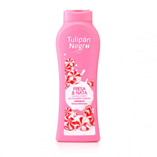 Гель для душу Полуничний крем Tulipan Negro 650 мл