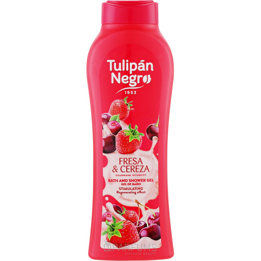 Гель для душа Клубника и вишня Tulipan Negro 650 мл