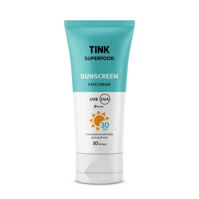 Сонцезахисний крем для обличчя SPF 30 Tink 30 мл Сонцезахисний крем для обличчя SPF 30 Tink 30 мл