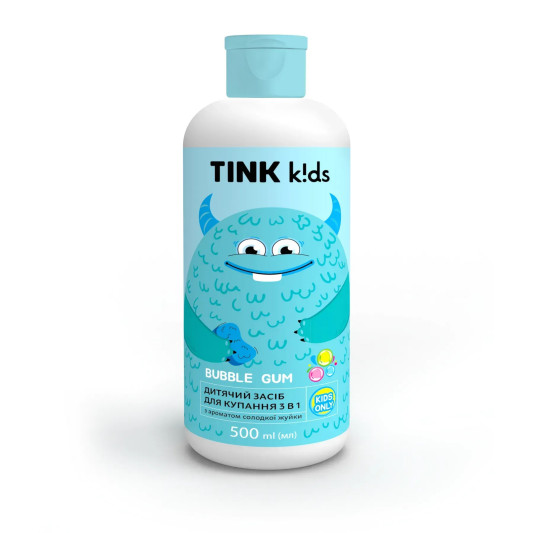 Дитячий засіб для купання 3 в 1 Bubble Gum Tink kids 500 мл