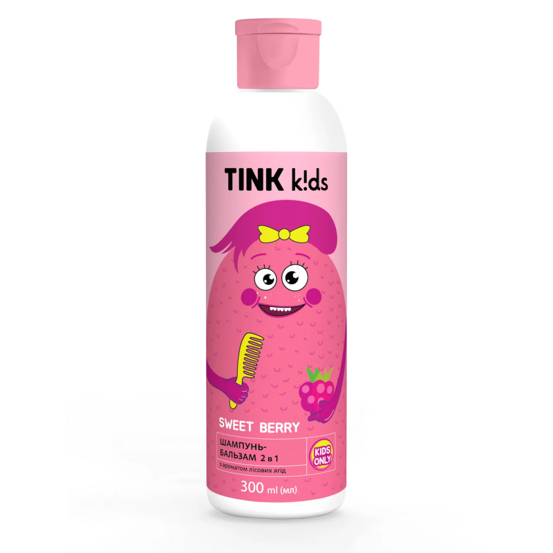 Шампунь-бальзам 2 в1 Sweet Berry Tink kids 300 мл Шампунь-бальзам 2 в1 Sweet Berry Tink kids 300 мл