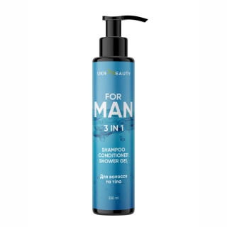 Шампунь "MAN" 3 в 1 Ukr Beauty 250 мл