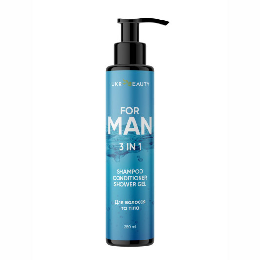 Шампунь "MAN" 3 в 1 Ukr Beauty 250 мл