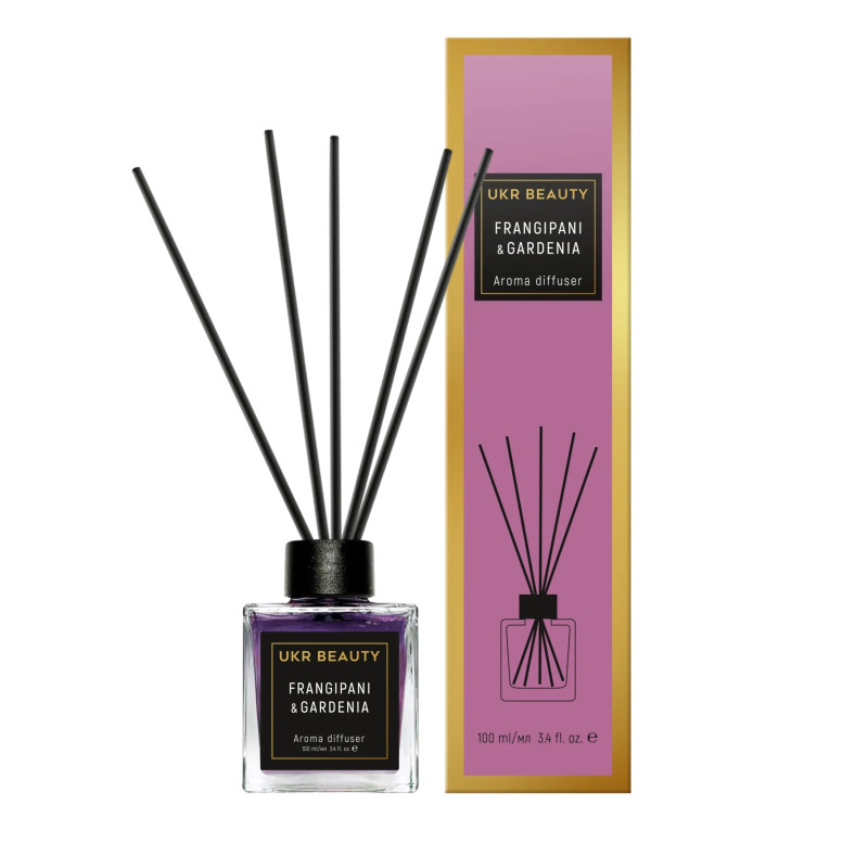 Аромадифузор Ukr Beauty Frangipani & Gardenia 100 мл Аромадифузор Ukr Beauty Frangipani & Gardenia 100 мл