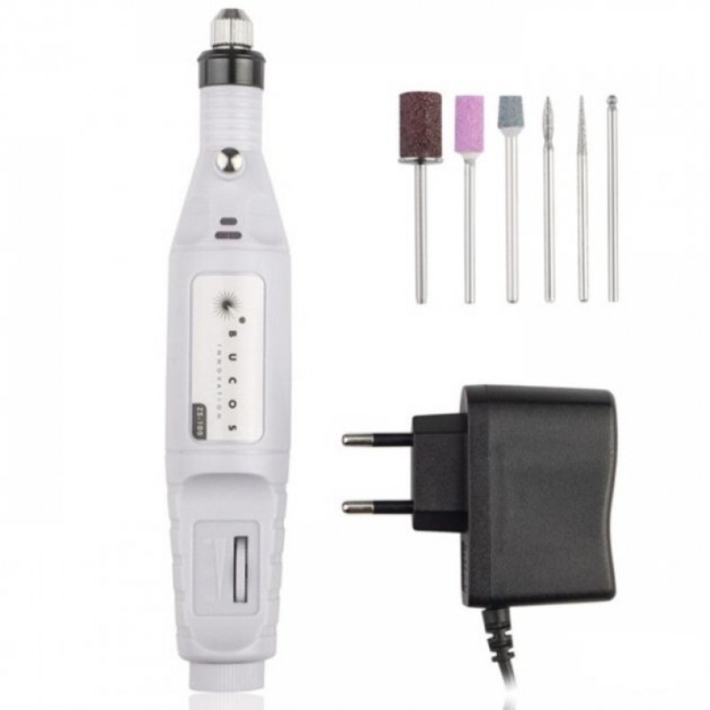 Фрезер-ручка для манікюру BUCOS ZS-100 WHITE Nail Drill 20000 об Фрезер-ручка для манікюру BUCOS ZS-100 WHITE Nail Drill 20000 об