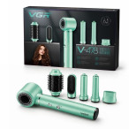 Фен-стайлер VGR 6 в 1 V-478 GREEN, 5 насадок, 3 швидкості, 2 режими температури, 1400 W