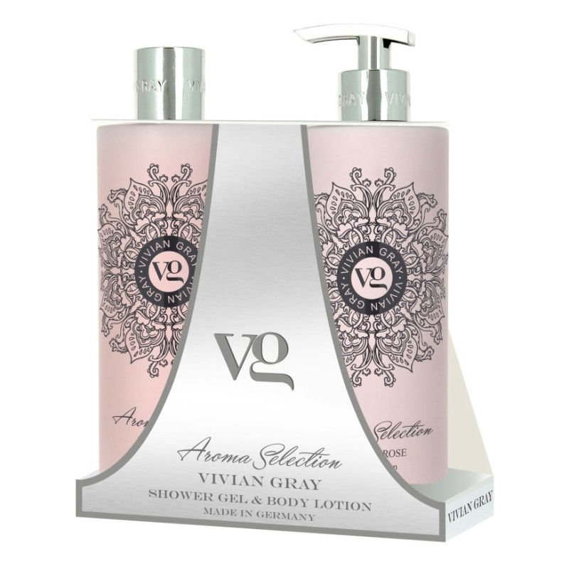 Набір гель для душу і лосьйон для тіла Vivian Gray Aroma Selection Lotus & Rose (2х500 мл) Набір гель для душу і лосьйон для тіла Vivian Gray Aroma Selection Lotus & Rose (2х500 мл)