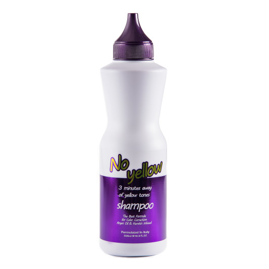 Шампунь для волосся з антижовтим ефектом Clever Hair Cosmetics Argan Oil Keratin No Yellow Shampoo 500 мл