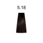 Стойкая краска для волос 5.18 светло-каштановый пепельный 100 мл, Kaaral Baco Color