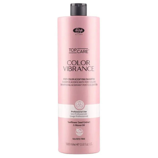 Кислий шампунь після фарбування Lisap Color Vibrance post-color shampoo 1000 мл