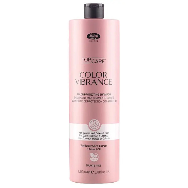 Шампунь для пофарбованого волосся Lisap Color Vibrance Color Protecting Shampoo 1000 мл Шампунь для пофарбованого волосся Lisap Color Vibrance Color Protecting Shampoo 1000 мл