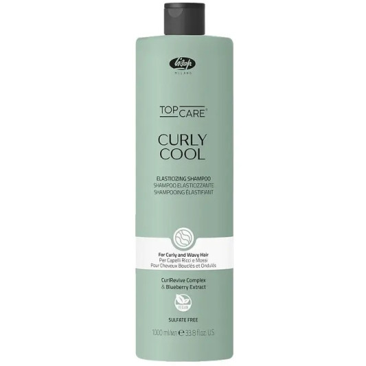 Шампунь для кучерявого та хвилястого волосся Lisap Curly Cool Elasticizing shampoo 1000 мл