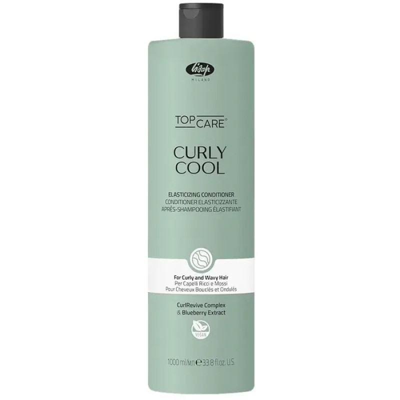 Кондиціонер для кучерявого та хвилястого волосся Lisap Curly Cool Elasticizing conditioner 1000 мл Кондиціонер для кучерявого та хвилястого волосся Lisap Curly Cool Elasticizing conditioner 1000 мл