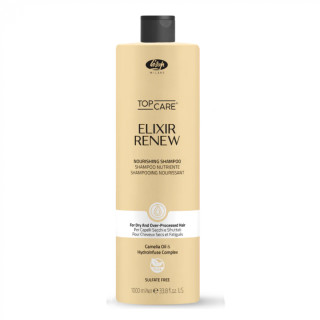 Безсульфатний зволожуючий шампунь для сухого волосся Lisap Elixir Renew Nourishing shampoo 1000мл