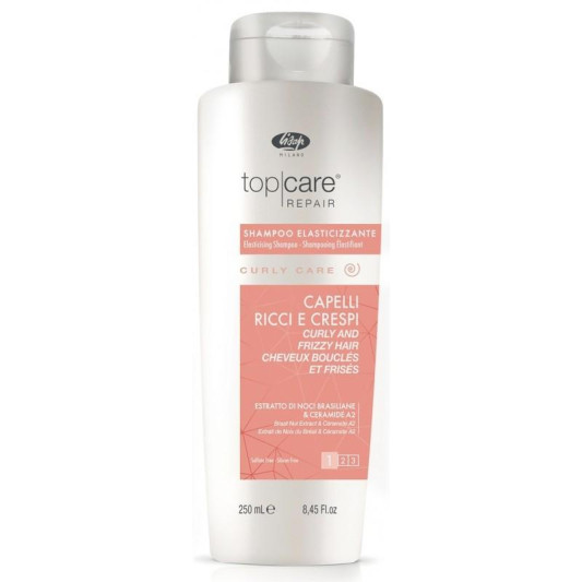 Шампунь для кучерявих і неслухняних волосся Lisap Тор Care Repair Elasticising Shampoo Curly 250 мл