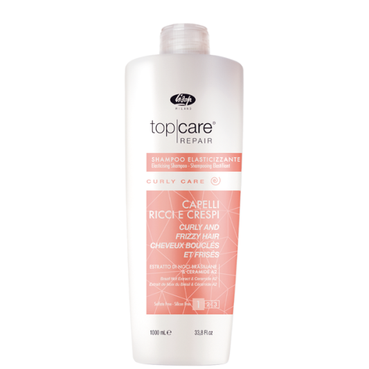 Шампунь для кучерявих і неслухняних волосся Lisap Тор Care Repair Elasticising Shampoo Curly 1000 мл