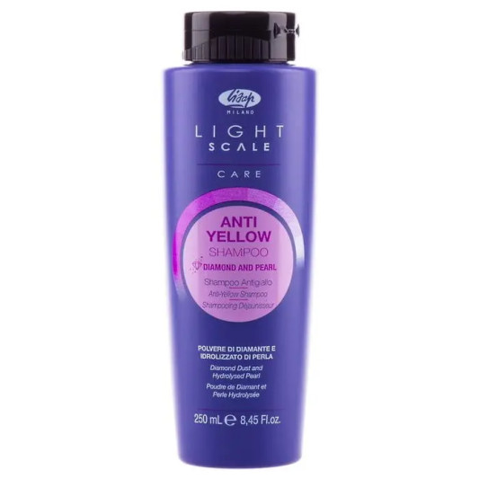 Шампунь проти жовтизни волосся з алмазним пилом Light Scale Anti Yellow shampoo 250 мл