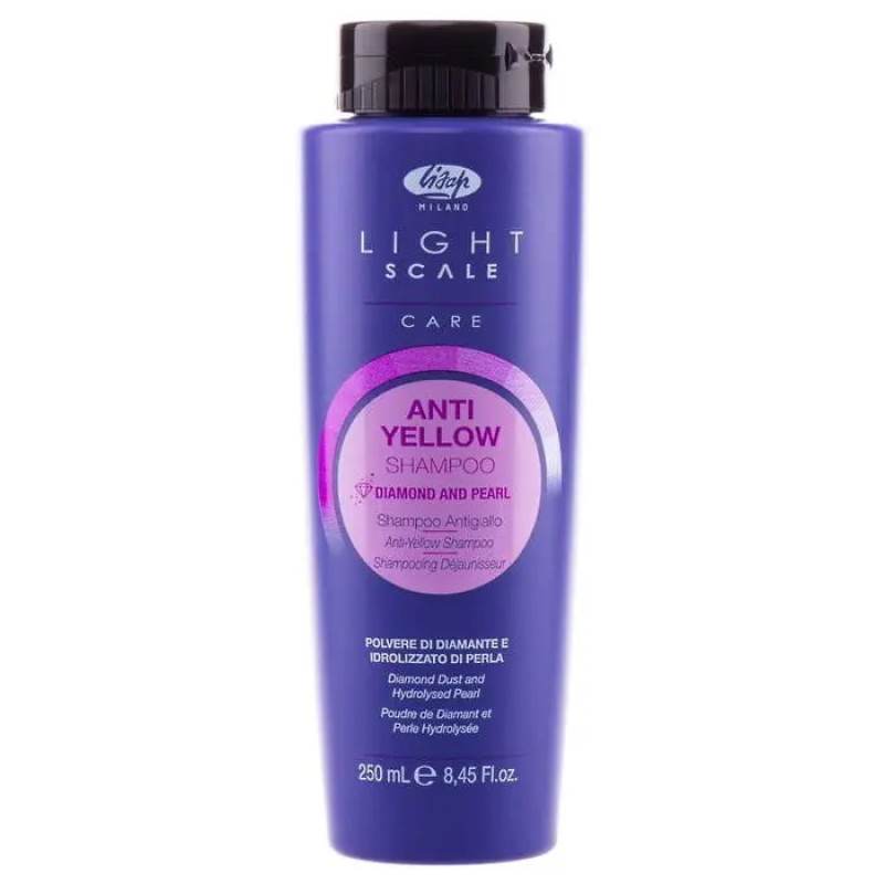 Шампунь проти жовтизни волосся з алмазним пилом Light Scale Anti Yellow shampoo 250 мл Шампунь проти жовтизни волосся з алмазним пилом Light Scale Anti Yellow shampoo 250 мл