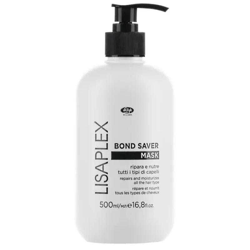 Відновлююча маска Lisap Lisaplex Bond Saver Mask 500 мл Відновлююча маска Lisap Lisaplex Bond Saver Mask 500 мл