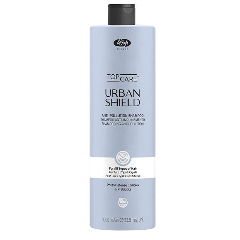 Шампунь с пребиотиками и фитокомплексом Lisap Urban Shield Anti-pollution shampoo 1000 мл Шампунь с пребиотиками и фитокомплексом Lisap Urban Shield Anti-pollution shampoo 1000 мл
