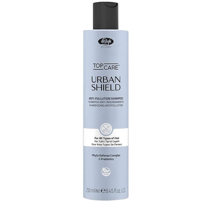 Шампунь с пребиотиками и фитокомплексом Lisap Urban Shield Anti-pollution shampoo 250 мл Шампунь с пребиотиками и фитокомплексом Lisap Urban Shield Anti-pollution shampoo 250 мл