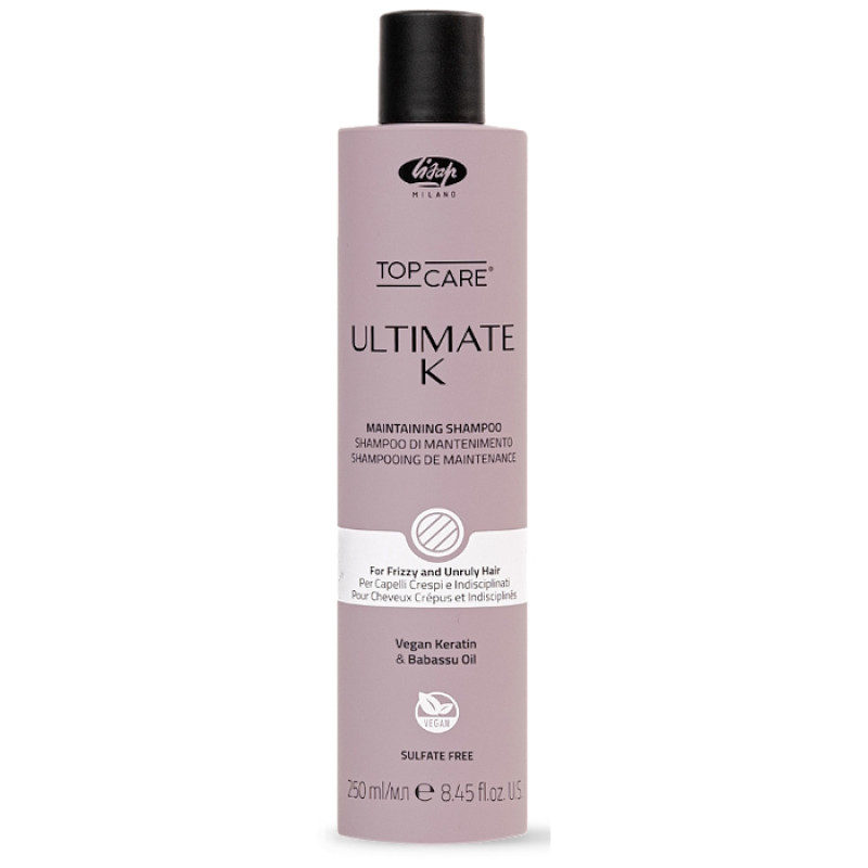 Дисциплінуючий шампунь Lisap Ultimate K Maintaining shampoo 250 мл Дисциплінуючий шампунь Lisap Ultimate K Maintaining shampoo 250 мл