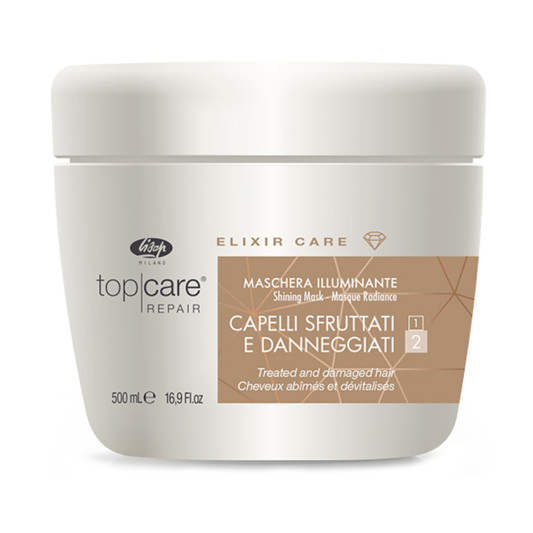 Маска-еліксир для відновлення і додання сяючого блиску Lisap Top Care Repair Elixir Care Mask 500 мл