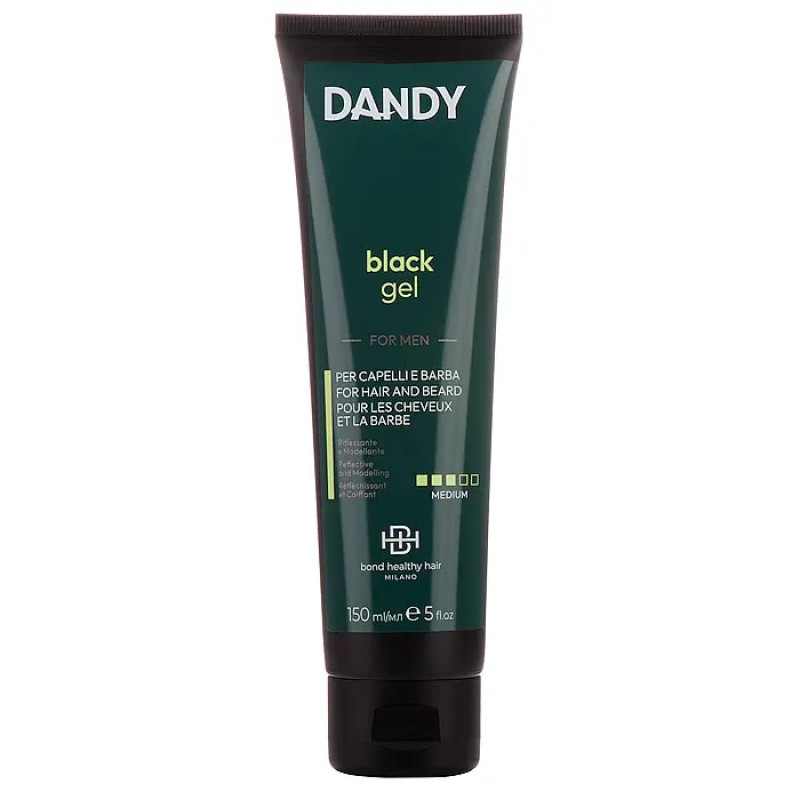 Чоловічий чорний камуфлюючий гель Dandy Black gel 150 мл Чоловічий чорний камуфлюючий гель Dandy Black gel 150 мл