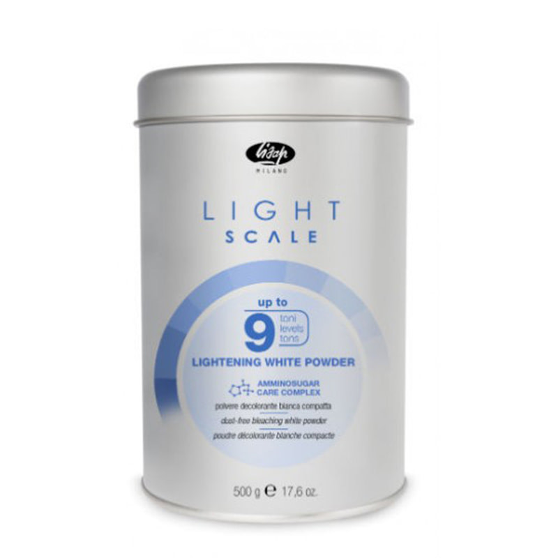 Порошок для освітлення Lisap Lightening White Powder Light Scale up to 9, 500мл Порошок для освітлення Lisap Lightening White Powder Light Scale up to 9, 500мл