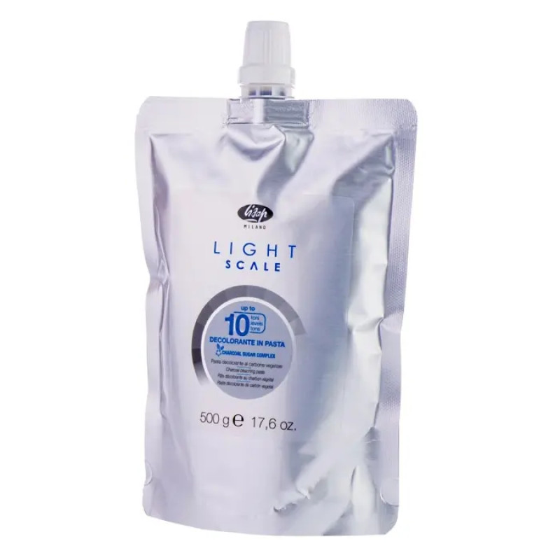 Освітлююча вугільна паста Lisap Light Scale up to 10, 500г Освітлююча вугільна паста Lisap Light Scale up to 10, 500г