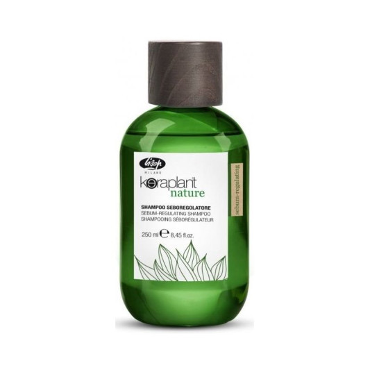 Шампунь для регулювання жирності волосся 100 мл Sebum-regulating shampoo Keraplant, Lisap
