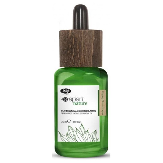 Олія для регулювання жирності волосся 30 мл Sebum-regulating essential oil Keraplant, Lisap