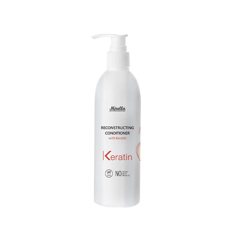 Відновлювальний кондіціонер з кератином 230 мл, Mirella Hair Care Reconstructing Conditioner Відновлювальний кондіціонер з кератином 230 мл, Mirella Hair Care Reconstructing Conditioner
