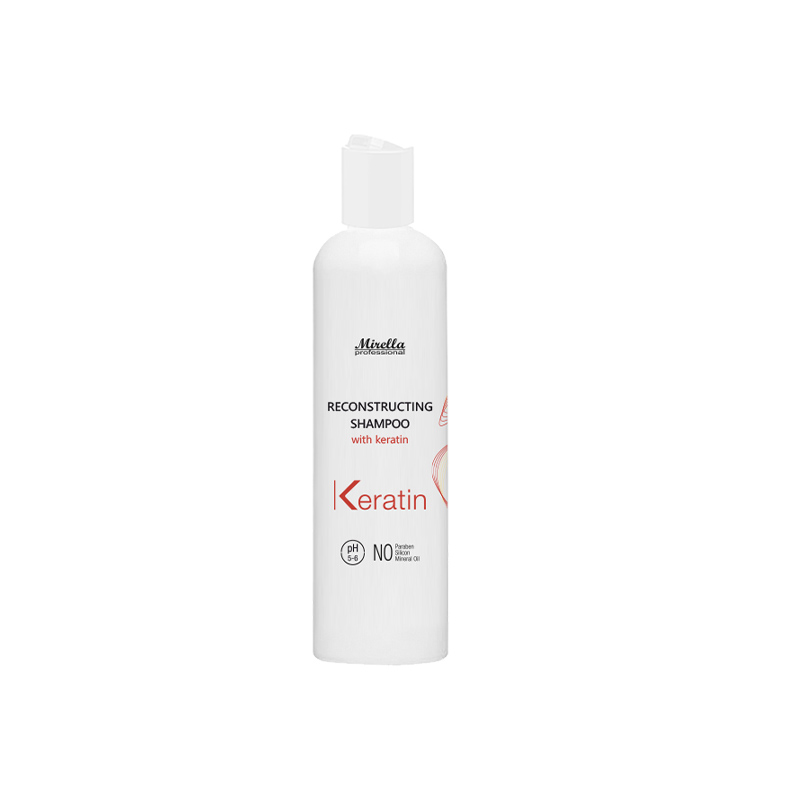 Відновлювальний шампунь з кератином 250 мл, Mirella Hair Care Reconstructing Shampoo Відновлювальний шампунь з кератином 250 мл, Mirella Hair Care Reconstructing Shampoo