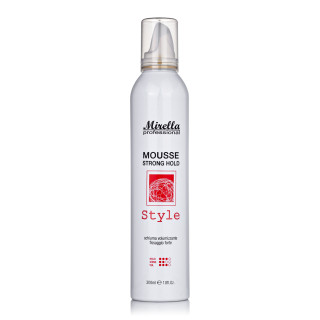 Мус сильної фіксації для волосся Mousse Strong Hold 300 мл, Mirella Professional