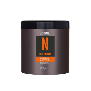 Поживна маска з протеїнами шовку та екстрактом часнику N NUTRITION 1000 мл, Mirella Professional
