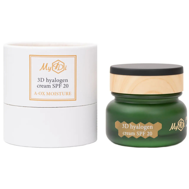 Денний антиоксидантний зволожуючий крем Myidi Moisture 3D Hyalogen Cream SPF 20 50 мл Денний антиоксидантний зволожуючий крем Myidi Moisture 3D Hyalogen Cream SPF 20 50 мл