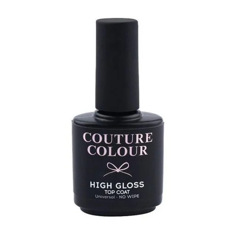 Топ для гель-лака без липкого шара Couture Colour High Gloss Top Coat Universal No Wipe 15 мл Топ для гель-лака без липкого шара Couture Colour High Gloss Top Coat Universal No Wipe 15 мл